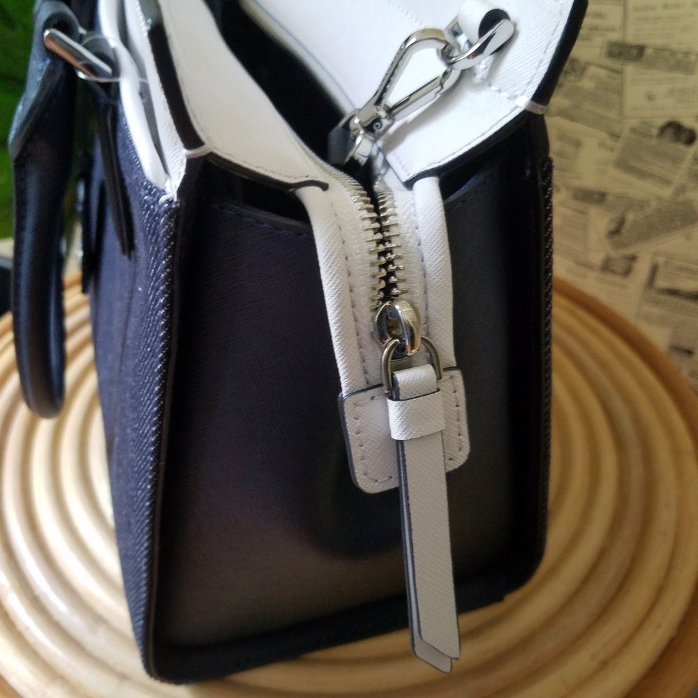Kate Spade cameron medium satchel Denim colorblock - Picture 2 of 10
